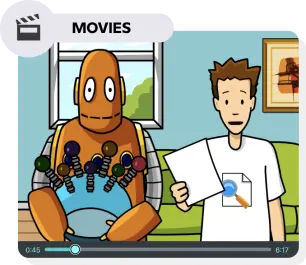 Movies: Moby and Tim in a video player