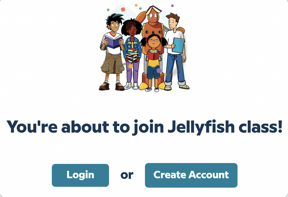 You're about to join Jellyfish class! Login or create account