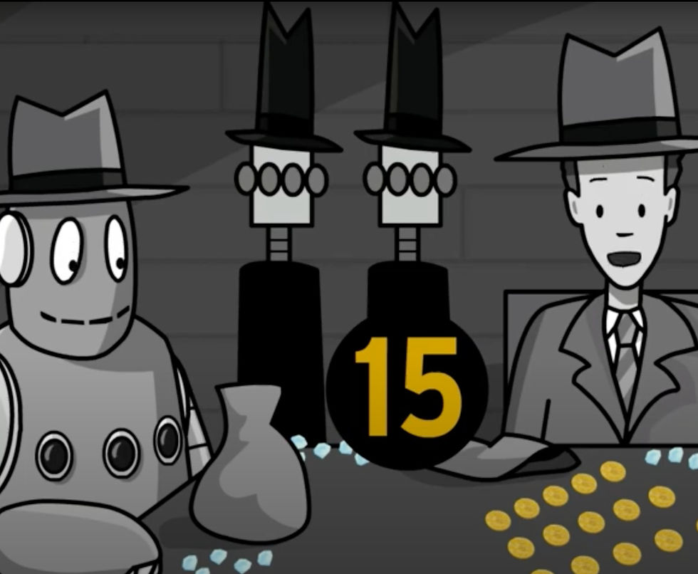 BrainPOP Pause Points example: American Revolution movie is paused with the question "How was the last battle in Yorktown similar to the battle in Boston?"