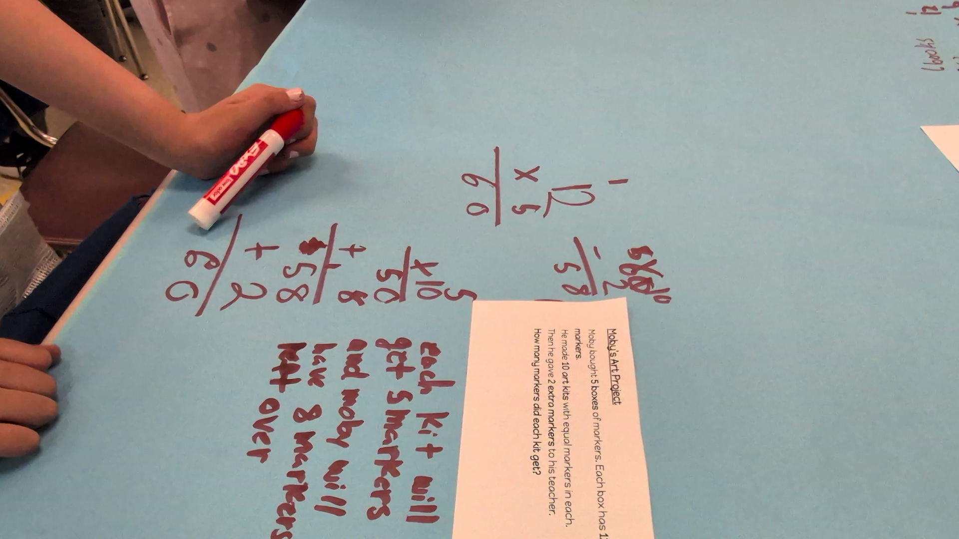 Written math problem with multi-step word problem