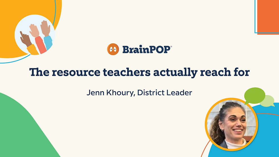 The resources teachers actually reach for. Jenn Khoury, District Leader.
